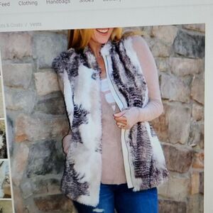CABI Aspen Faux Fur Vest #3179